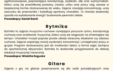 plan zajęć