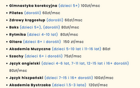 plan zajęć