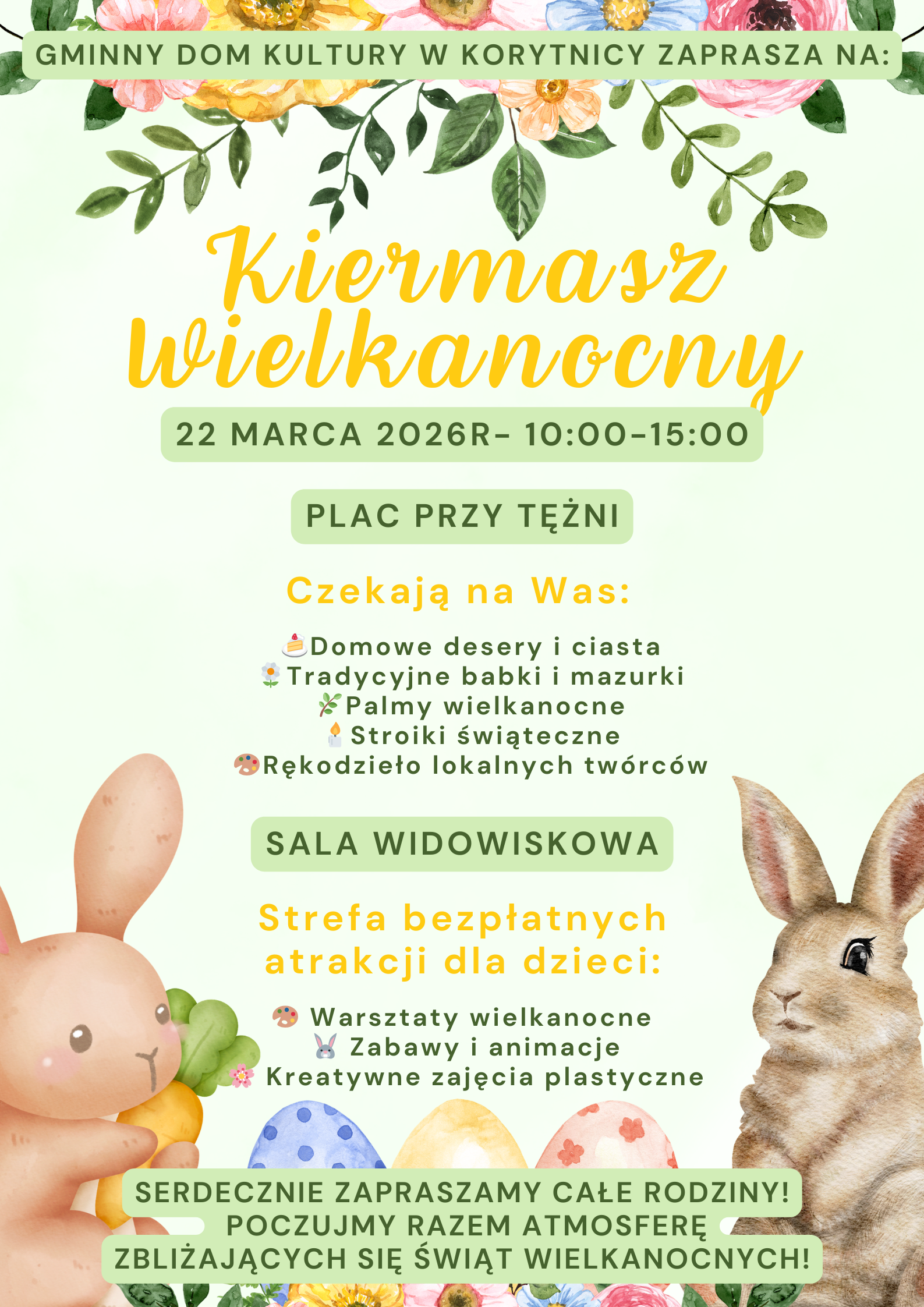 Kiermasz Wielkanocny 22 marca