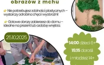 Zdjęcie do WARSZTATY TWORZENIA OBRAZ&Oacute;W Z MCHU