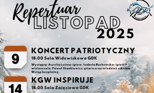 Plakat repertuar Listopad
