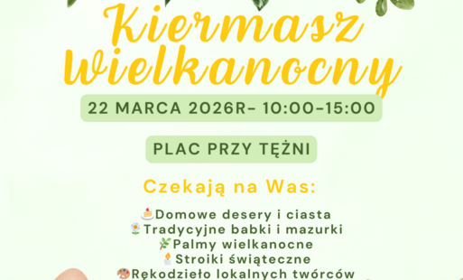 Kiermasz Wielkanocny 22 marca- plakat