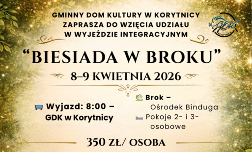 plakat o wycieczce integracyjnej