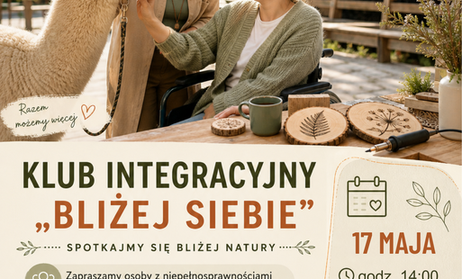 plakat o klubie integracyjnym