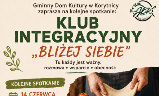 plakat o klubie integracyjnym